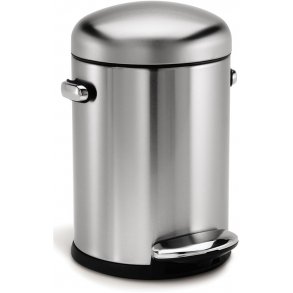 Retro Pedalspand -Simpelhuman - 4,5 liter - Matbrstet