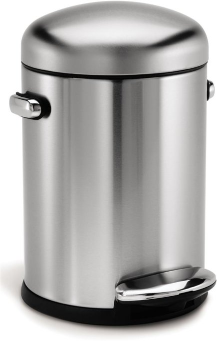 Retro Pedalspand -Simpelhuman - 4,5 liter - Matbrstet