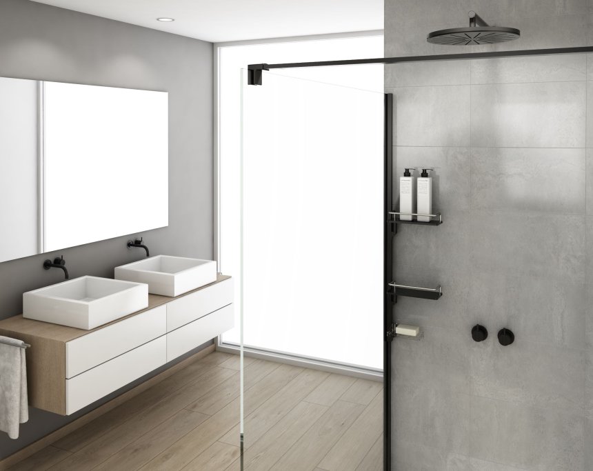 Smart opbevaring - vgmonteret - til Queens &amp; Brooklyn brusevgge - Sort, Hvid eller Krom