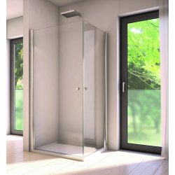 Queens 6 mm- Firkantet Brushj�rne - Krom - Klart glas - Nanobehandlet