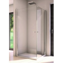 Queens 6 mm- Firkantet Brushj�rne - Krom - Klart glas - Nanobehandlet