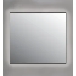 Firkantet spejl med direkte LED lys, SP19, Rammer i flere farver