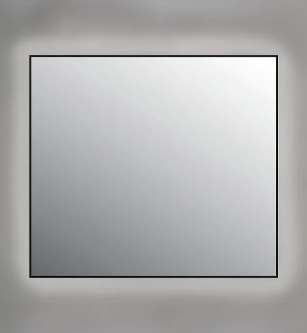 Firkantet spejl med direkte LED lys, SP19, Rammer i flere farver