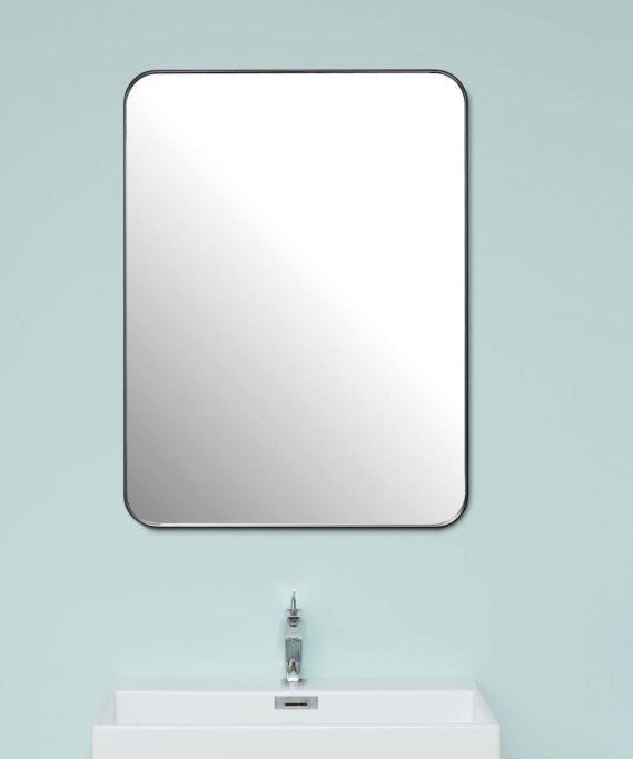 Spejl med Sort metalramme - 2 strrelser