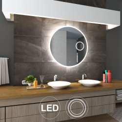 NY Sandra 3 Spejl med LED lys og kosmetikspejl - flere strrelser