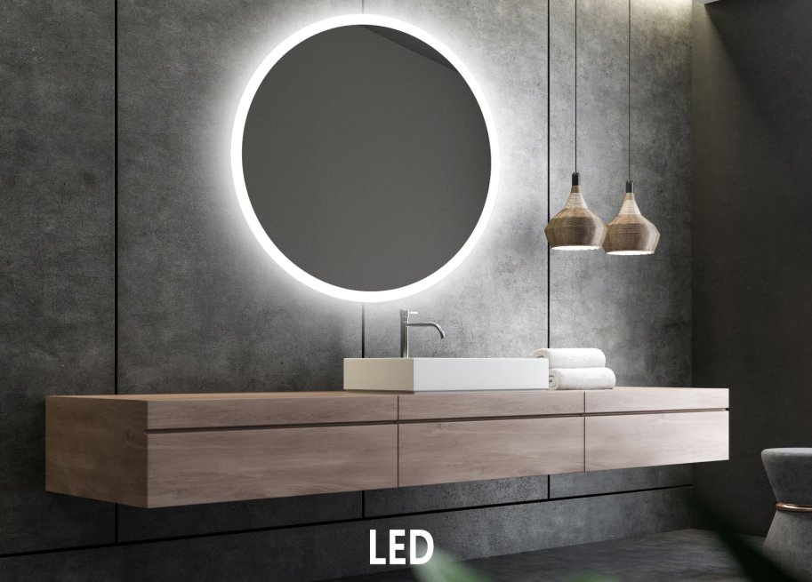 NY Sandra 1 Spejl med LED lys - Flere strrelser