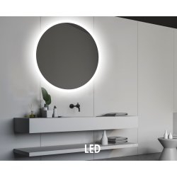 NY Sandra 1 V, Spejl med LED lys og Antidamp - Flere strrelser