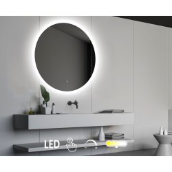 NY Sandra 2 Spejl med LED front- og backlight, farveskift, dmpning - Mange strrelser