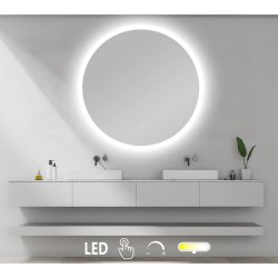 NY Sandra 2 Spejl med LED front- og backlight, farveskift, dmpning - Mange strrelser