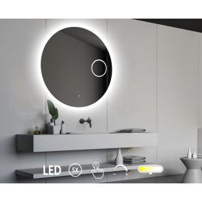 NY Sandra 3 Spejl med LED lys og kosmetikspejl - flere strrelser