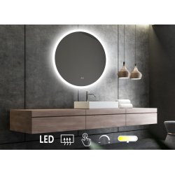 NY Sandra 4 Spejl med LED lys, antidamp, farveskift og dmpning - flere strrelser