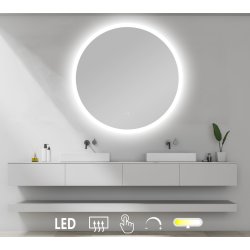 NY Sandra 4 Spejl med LED lys, antidamp, farveskift og dmpning - flere strrelser