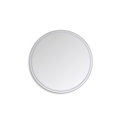 Santiago Basic Rundt Spejl med Sort Ramme - LED frontlight - 2 strrelser