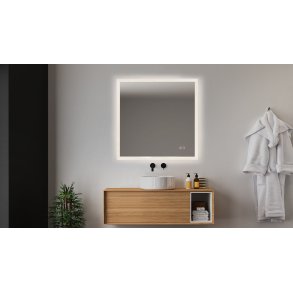 Sevilla 2 Spejl med LED front-, backlight, dmpning og varme - Mange strrelser