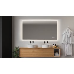 Sevilla 3 Spejl med LED front-, backlight, dmpning, farveskift og varme - Mange strrelser