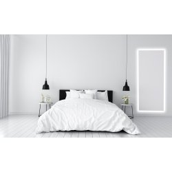 NY Tenna 1 hjt spejl med LED lysramme - 160 cm - 3 bredder