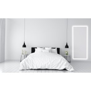 NY Tenna 1 hjt spejl med LED lysramme - 160 cm - 3 bredder