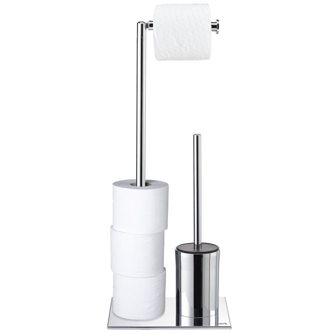 Tube- Toiletpapir / WC Brste holder - Krom