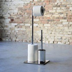 Tube- Toiletpapir / WC Brste holder - Krom