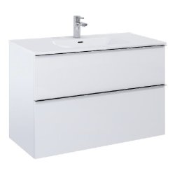 Villa - 100 cm Mbelst - 2 skuffer - 45 cm dyb - Blank Hvid