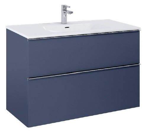 Villa - 100 cm Mbelst - 2 skuffer - 45 cm dyb - Mat Marinebl