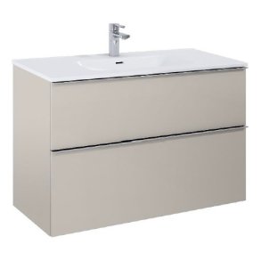 Villa - 100 cm Mbelst - 2 skuffer - 45 cm dyb - Mat Rgfarve