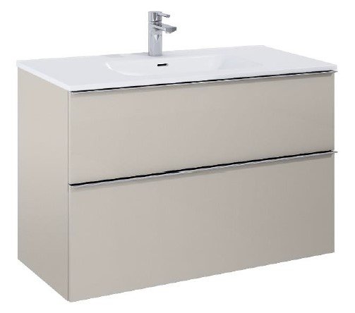Villa - 100 cm Mbelst - 2 skuffer - 45 cm dyb - Mat Rgfarve
