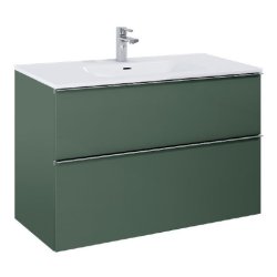 Villa - 100 cm Mbelst - 2 skuffer - 45 cm dyb - Mat Grn