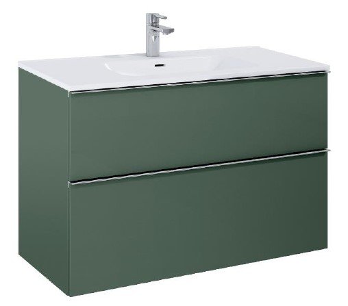 Villa - 100 cm Mbelst - 2 skuffer - 45 cm dyb - Mat Grn