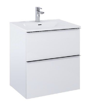 Villa - 60 cm Mbelst - 2 skuffer - 45 cm dyb - Mat Hvid