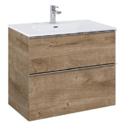 Villa - 80 cm Mbelst - 2 skuffer - 45 cm dyb - Eg