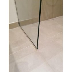 LAGERSALG af Balneo LUX fast brusev�g - Krom beslag - 8mm glas - Mange varianter