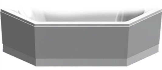 Camilla 140x140 frontpanel, hjrne - Royal Bad &amp; Spa