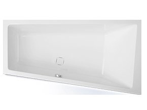 Camilla asymmetrisk badekar 160x90 cm