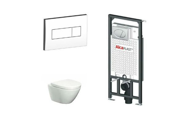 Armstrong glemme Lighed toiletpakke med wc, sæde, cisterne, trykknap, køb på flottebade.dk