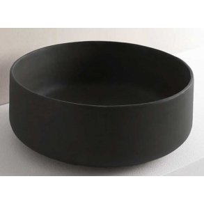 Cognac Sort Rund porcel�nsvask - Bordmontage - 2 st�rrelser