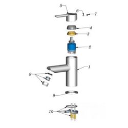 Paffoni New Stick ECO hndvaskarmatur, u. lft op