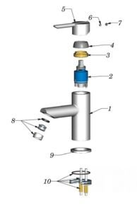 Paffoni New Stick ECO hndvaskarmatur, u. lft op