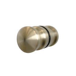 BREUER - ELANA 2.0  - Nichedr m. fast panel - Guld/Messing profiler - Klart Glas - Flere strrelser