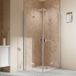 BREUER - ELANA 2.0 - Firkantet brusehjrne med foldedre - Firkantede profiler - Mange varianter