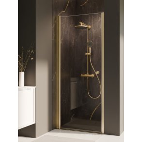 BREUER - ELANA 2.0 Nichedr - Guld/Messing profiler - Klart Glas - Flere strrelser