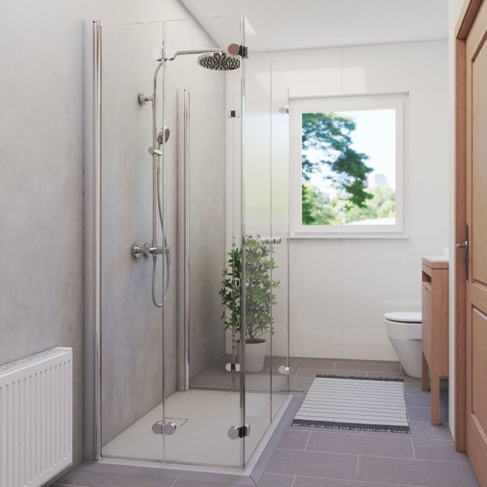 BREUER - Elana Komfort U-kabine - 6 delt - Efter m�l