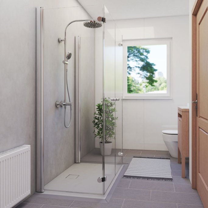 BREUER - Elana Komfort U-kabine - 4 delt - Efter m�l