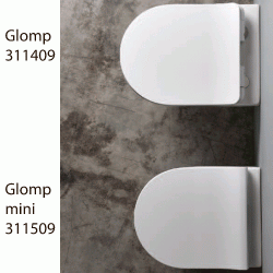 Glomp Mini rimless - Vghngt toilet  - Blank Hvid