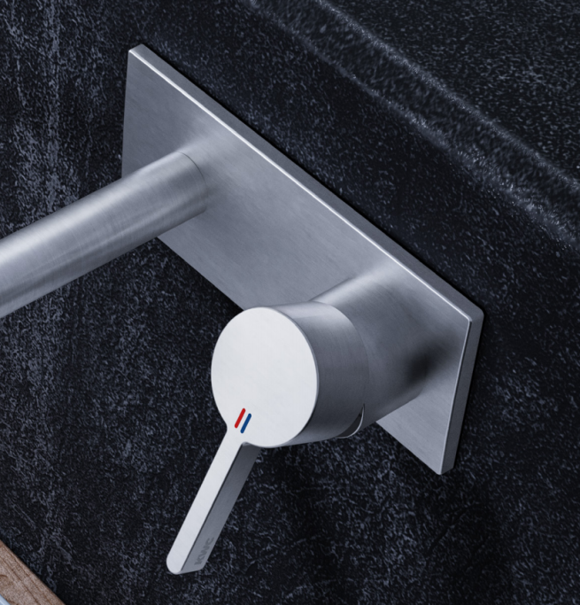 KWC BEVO Rustfri - hndvask armatur til indbygning - 2 lngder