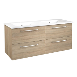 Limone 121 cm - med  4 skuffer og dobbeltvask - 3 varianter