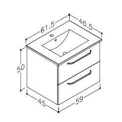 Limone 60 cm - med skuffer - 3 varianter