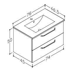 Limone 76 cm - med skuffer - 3 farver