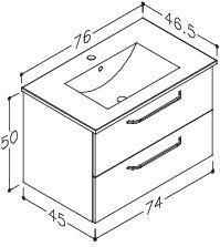 Limone 76 cm - med skuffer - 3 farver