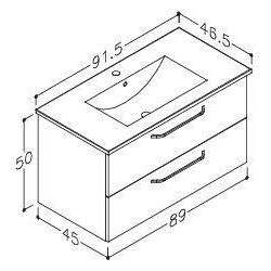 Limone 91 cm - med skuffer - 3 varianter